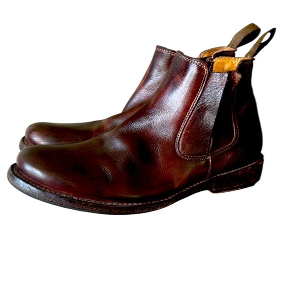 Bed Stu - Cobler Series Men's Leather Boots - Ankle Teak Rustic Washed 8.5 - Picture 1 of 16